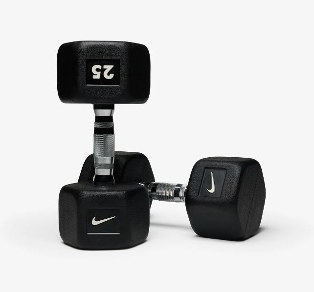 Nike Rubber Hex Dumbbells